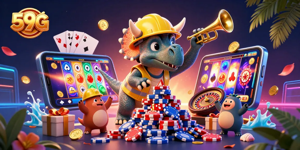 Play winning slots with 59G, featuring vibrant characters and exciting games.