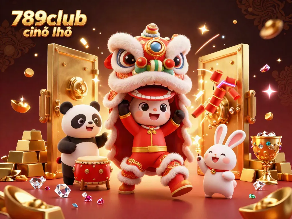 Experience the excitement of 789club chính chủ with vibrant characters, gold treasures, and engaging casino elements.