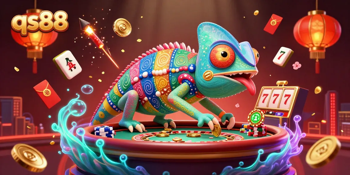 Experience the thrilling atmosphere of qs88 casino with vibrant characters and dynamic gaming elements.