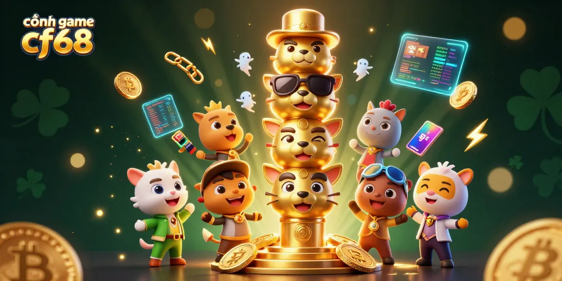 Experience the excitement of cổng game cf68 with dynamic animated characters and vibrant casino elements.