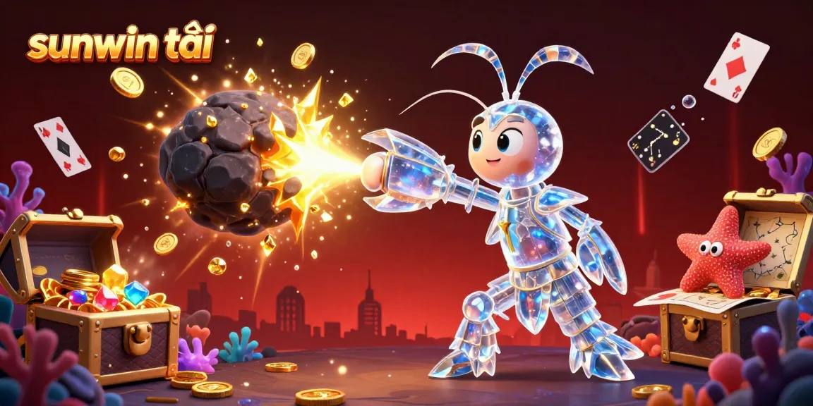Engage with the thrilling adventure of sunwin tải as the galactic mantis shrimp battles for gold in a vibrant underwater scene.
