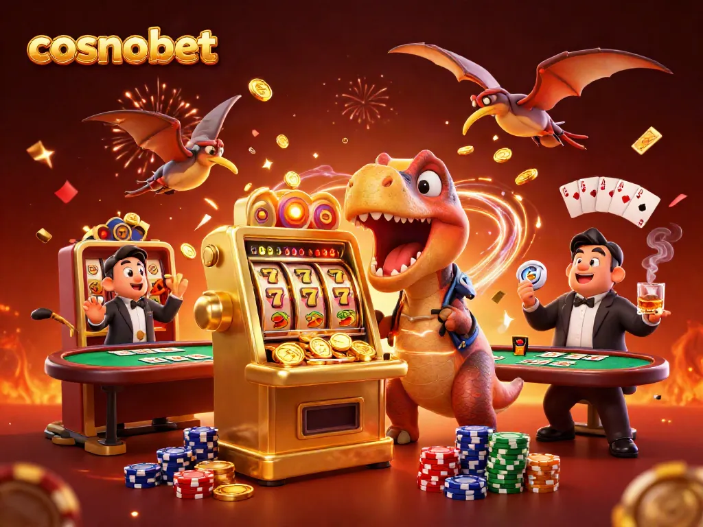 Experience the thrill at cosmobet casino with vibrant slot jackpots and animated characters!