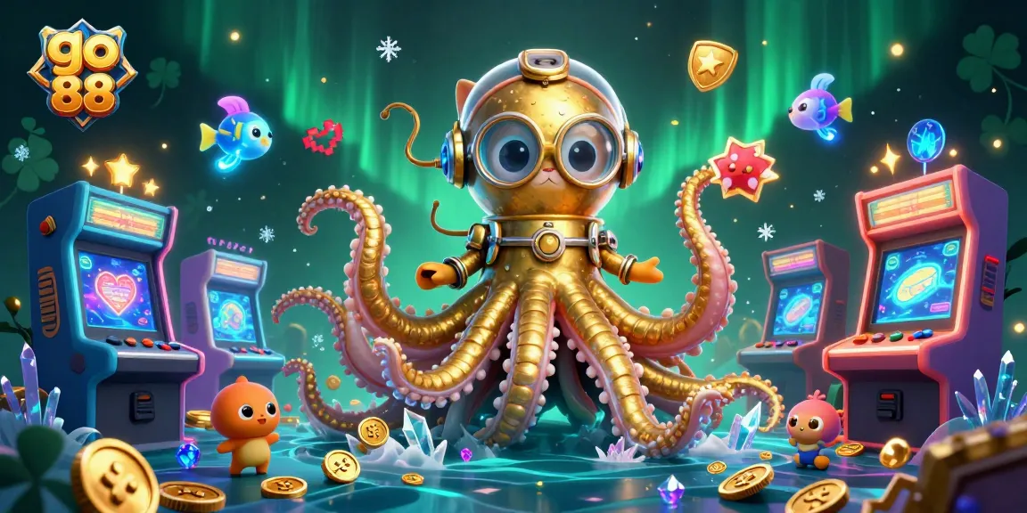 Experience excitement at go 88 with a colossal kraken and vibrant game elements.