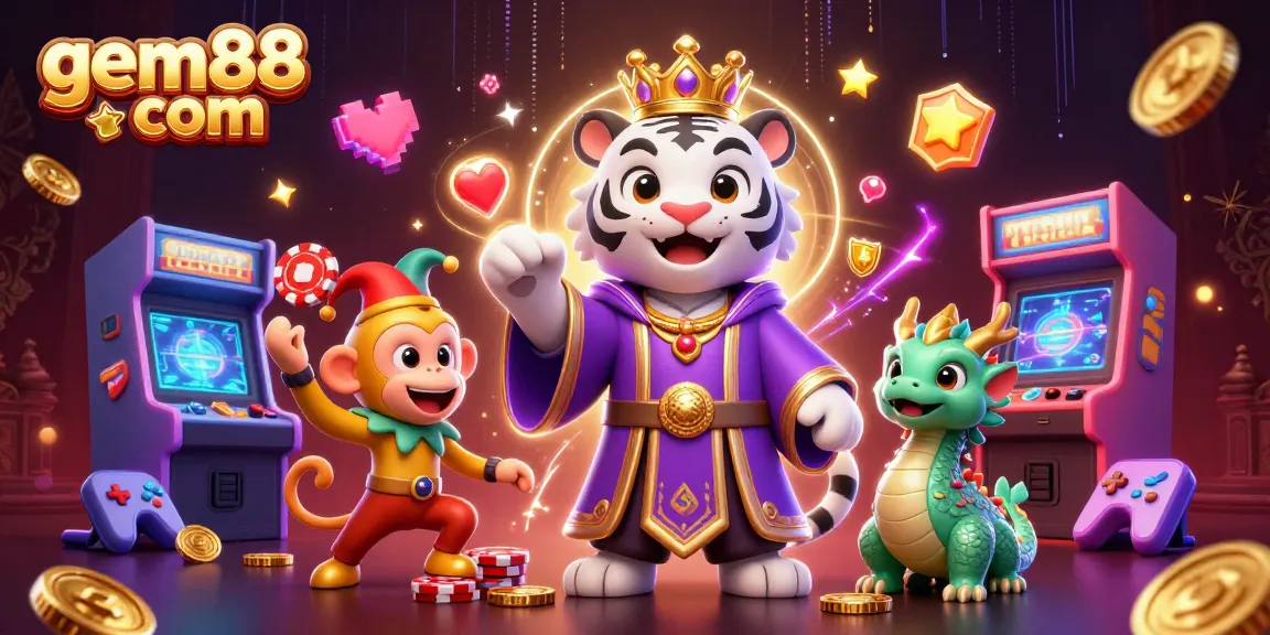 Engage with exciting gaming action at gem88 com featuring casino characters and vibrant visuals.