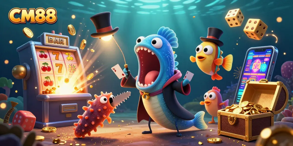 CM88 showcases unique underwater casino magic with vibrant characters and engaging elements.