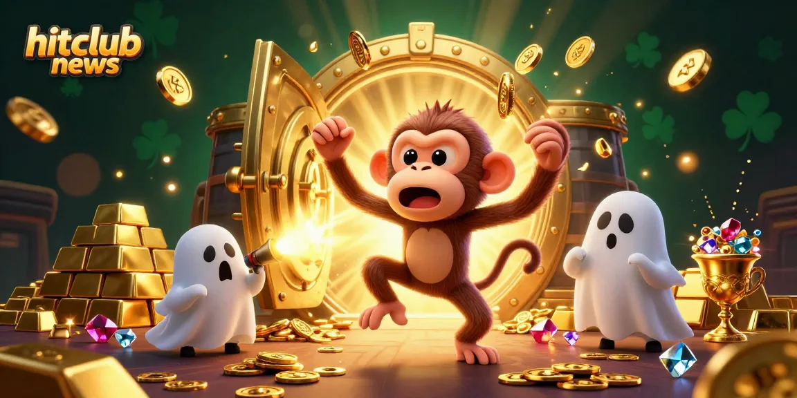 Join the excitement at hitclubnews, where a playful poltergeist monkey juggles winning casino treasures!
