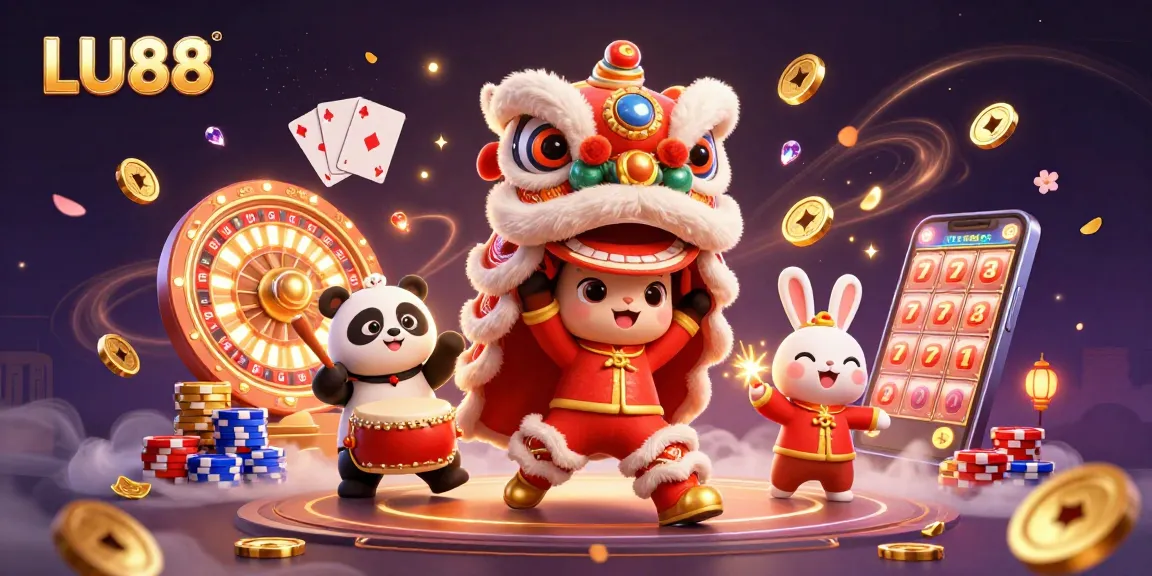 LU88 showcases the excitement of gambling with vibrant characters and dynamic game elements.