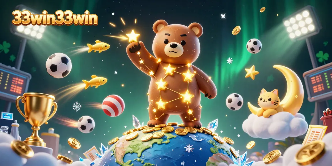 Engage with thrilling action at 33win33win, featuring vibrant casino elements and playful characters.