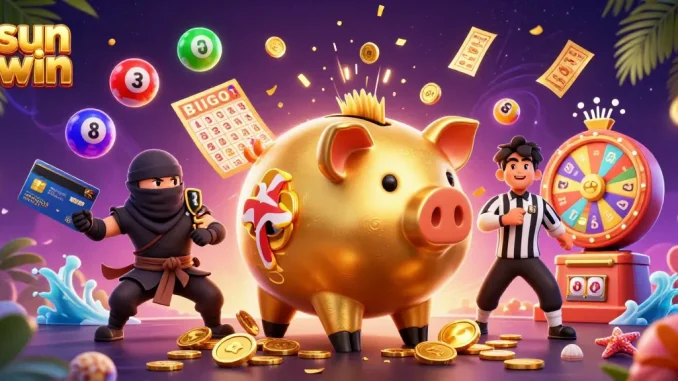 Experience exciting gaming moments with Sun Win's lively casino atmosphere and colorful game elements.