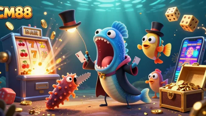 CM88 showcases unique underwater casino magic with vibrant characters and engaging elements.