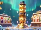 Engage with the exciting gaming world of 789BET featuring vibrant slot elements and a dazzling totem scene.