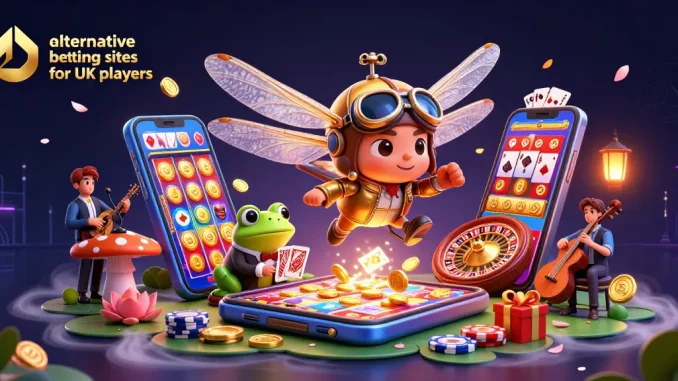 Play engaging games at alternative betting sites for UK players, featuring card games with dynamic elements and vibrant visuals.