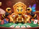 Engage with thrilling slot games featuring a bonus new member at a vibrant casino scene illustrated in rich colors.